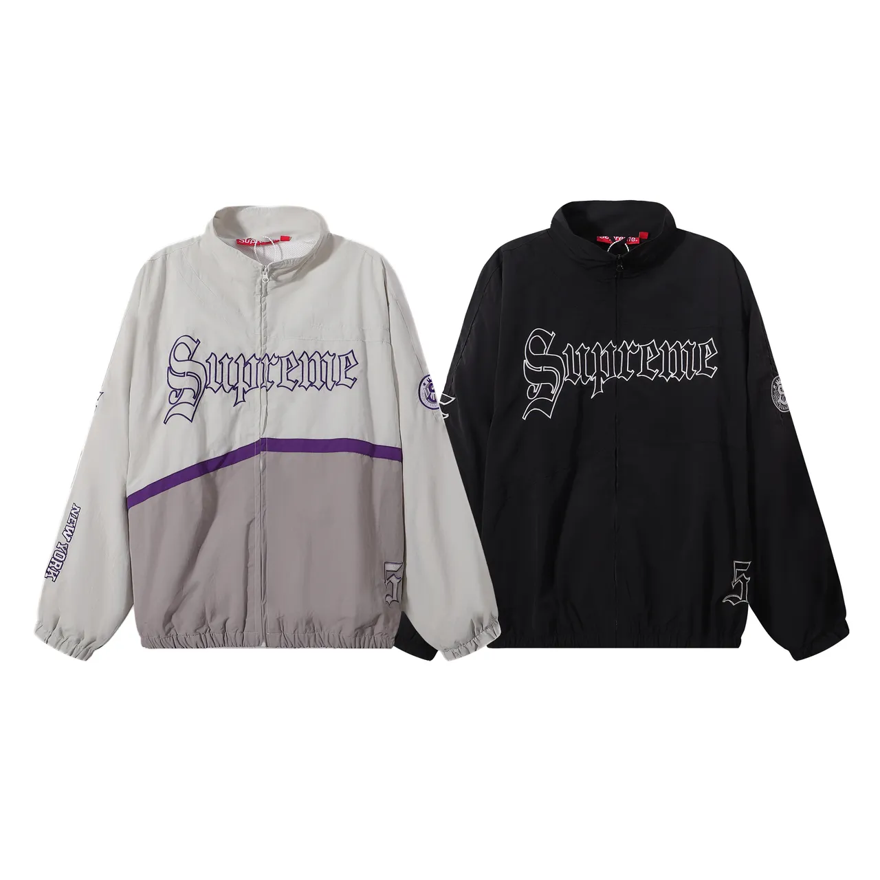 Supreme Gothic Logo Colorblock Windbreaker