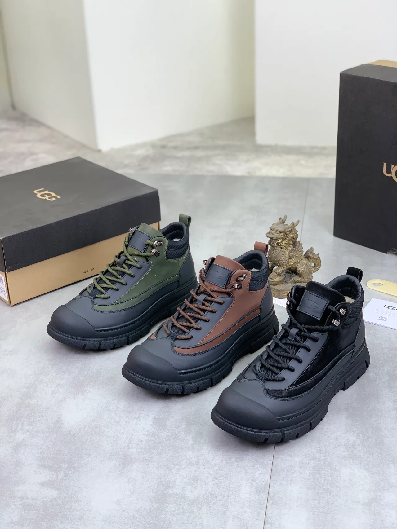 UGG Army Green and Black Utility Hiking Boot