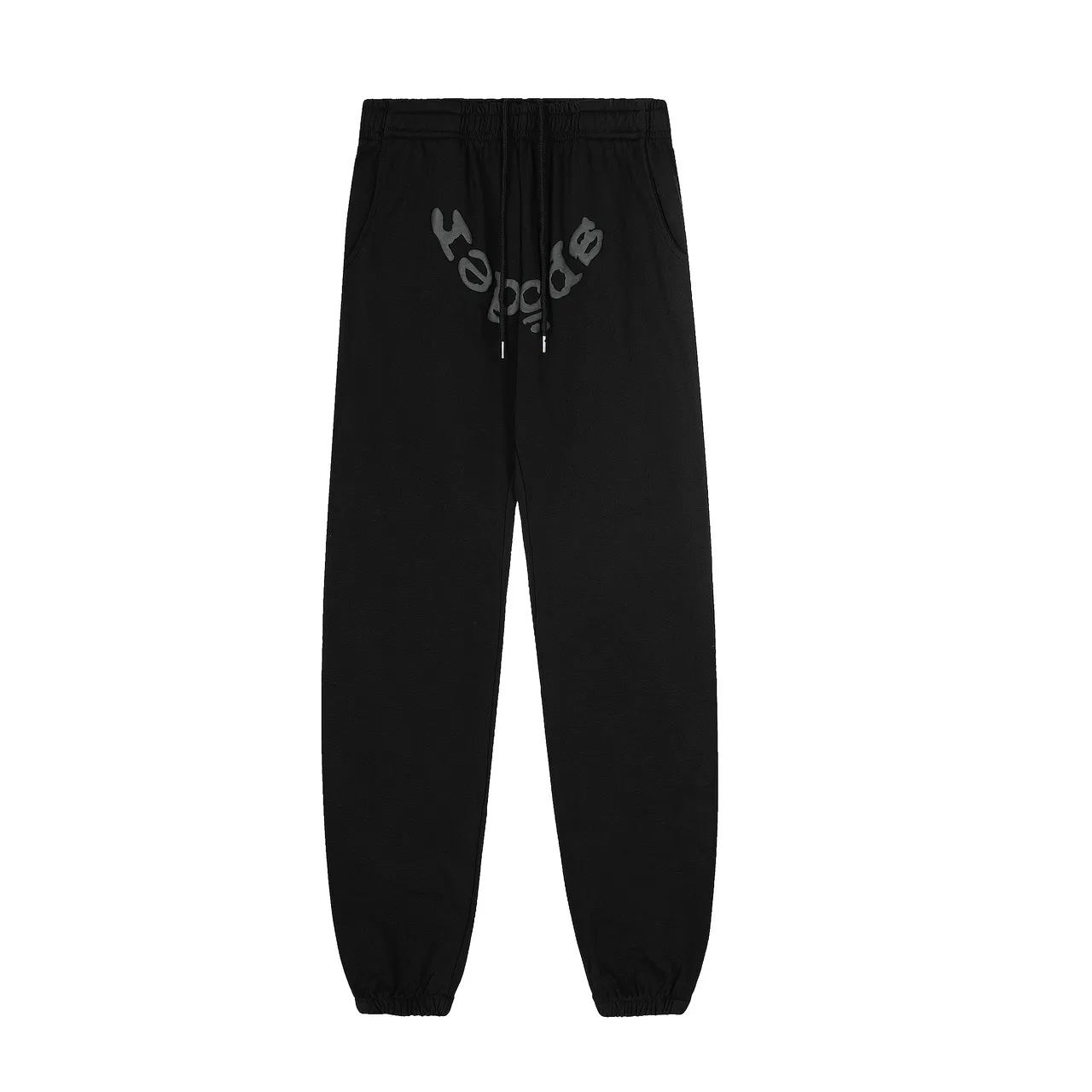 Black Spiderweb Graphic Oversized Hoodie and Jogger Tracksuit