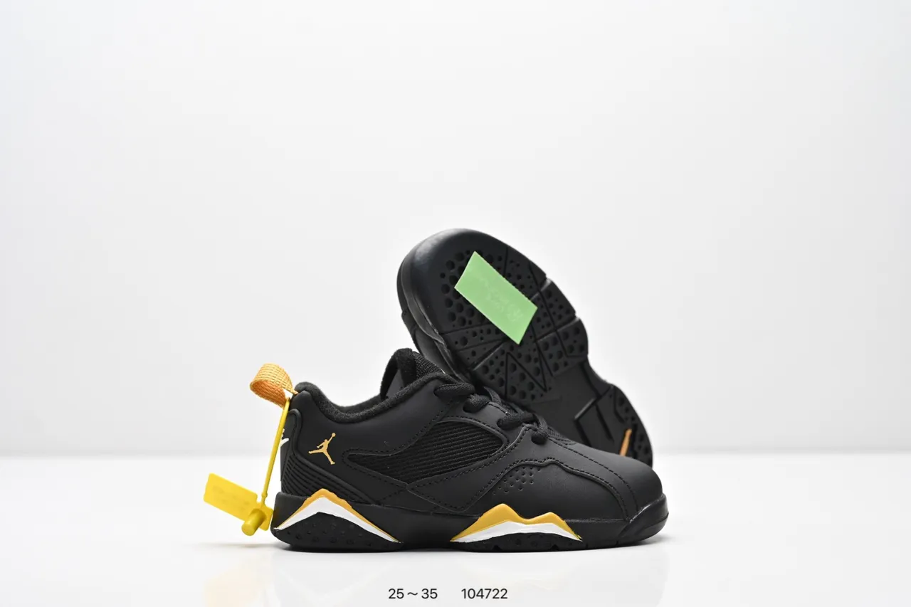 Air Jordan Black Orange Low-Top Layered Synthetic/mesh Upper Sneakers