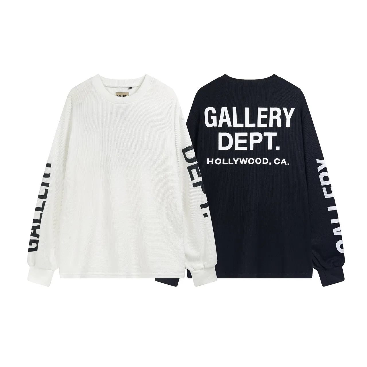 Gallery Dept Waffle-Knit Oversized Crewneck Sweater