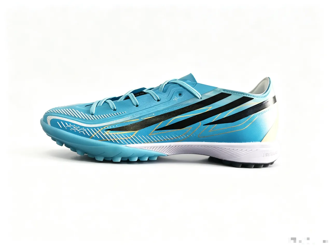 Adidas F50 Blue Black Low-Cut Synthetic Upper Molded Studs Turf Soccer Shoes