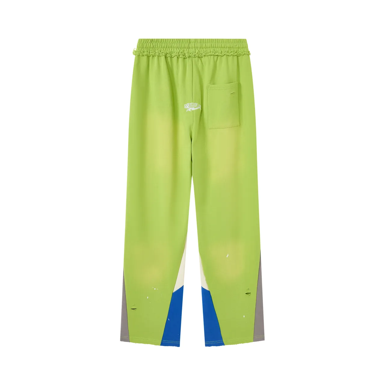 Roughplay Distressed Color-Blocked Sweatpants