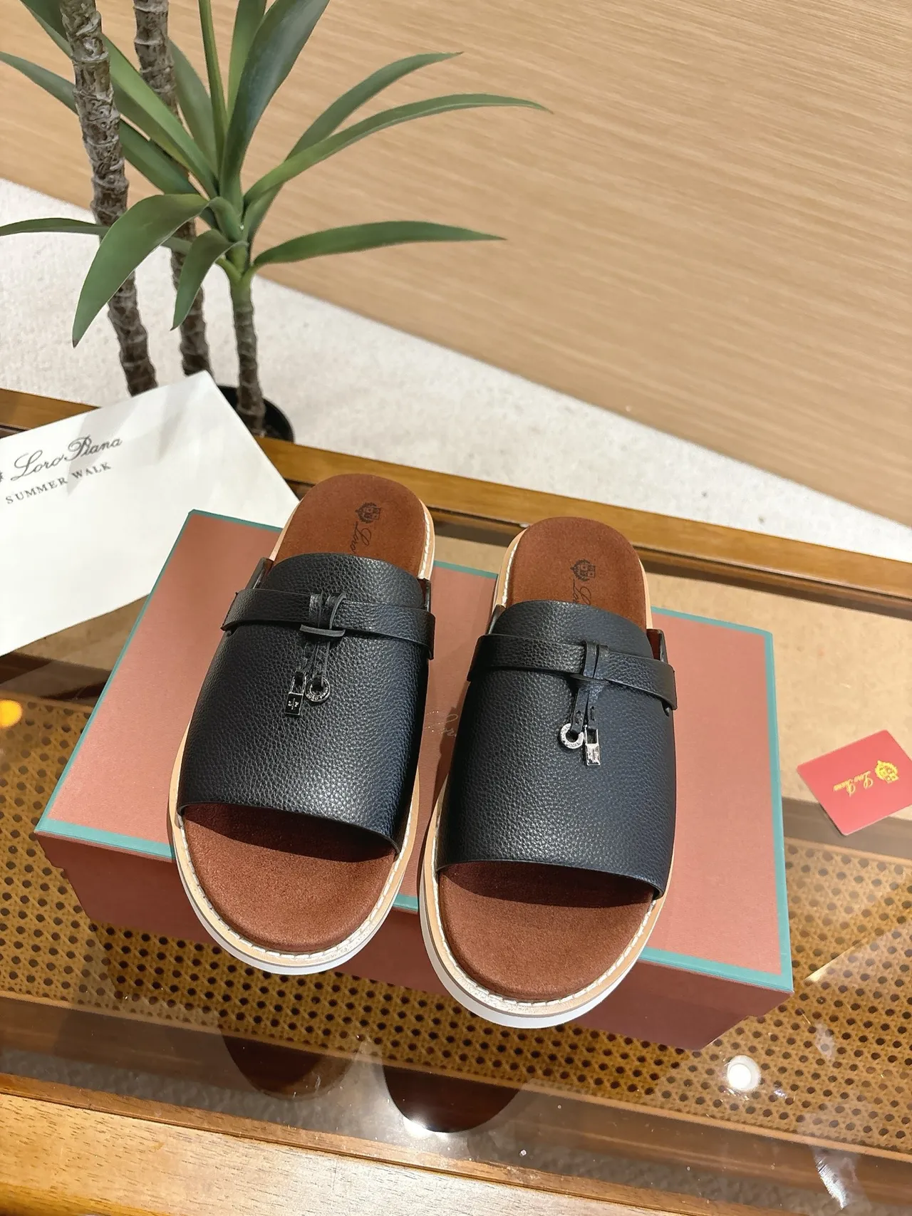 Loro Piana Summer Walk Knotted Strap Slippers
