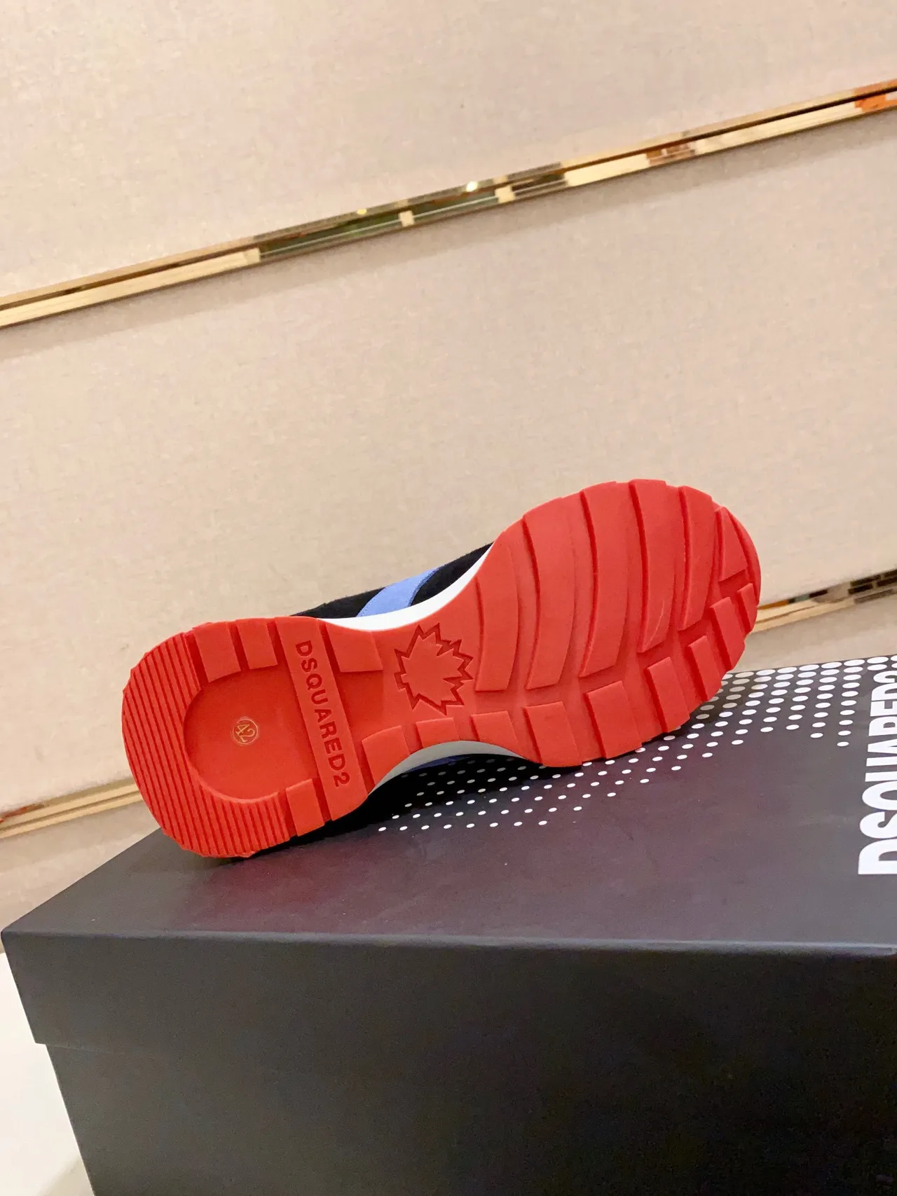 Dsquared2 ICON Black Blue Red Chunky Sneakers