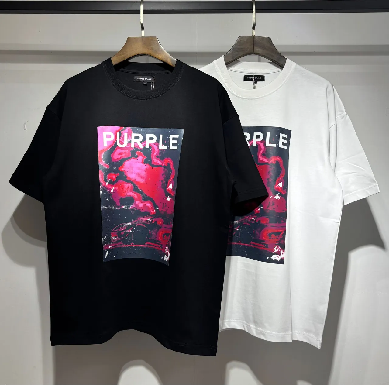 Purple Brand Oversized Graphic Print T-Shirt
