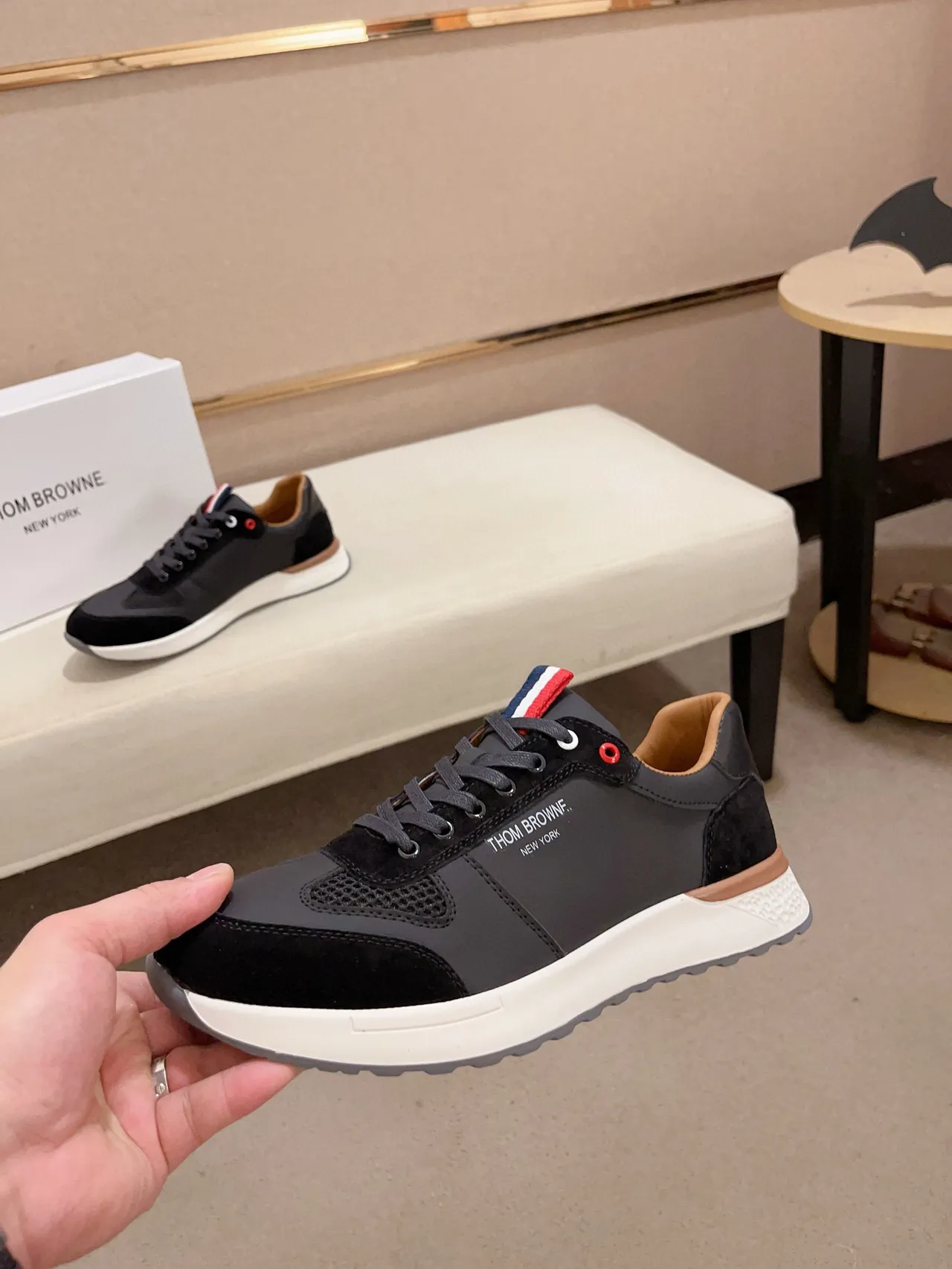 Thom Browne Black and White Lifestyle Sneaker