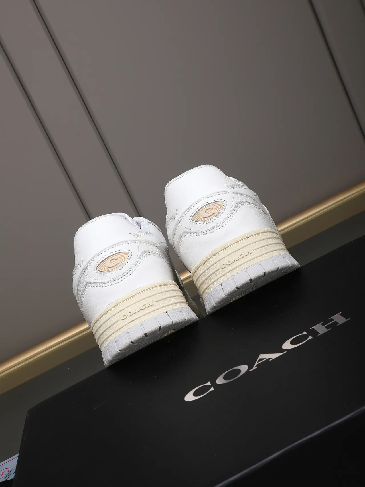 Coach White Embossed C Logo Lifestyle Sneaker