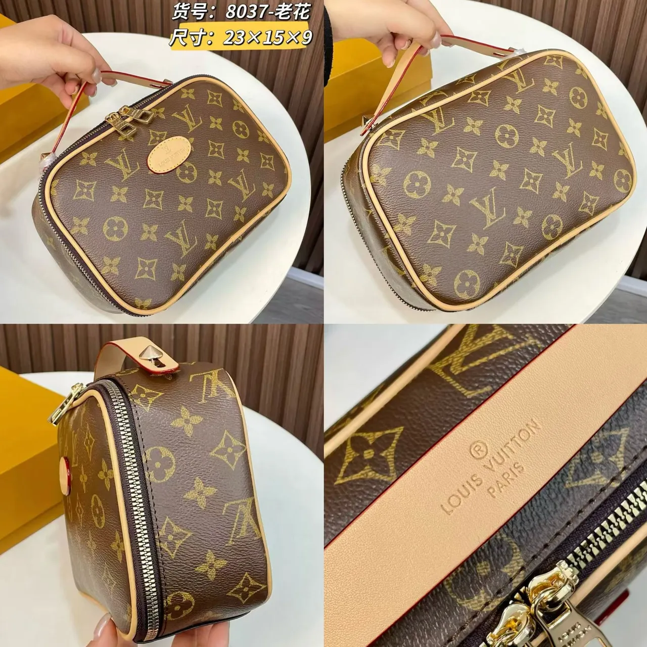 Louis Vuitton Monogram Canvas Structured Top Handle Boston Bag