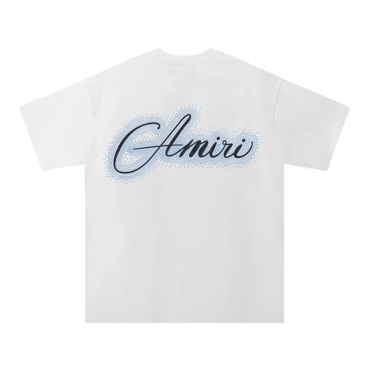 Amiri Graphic Script Dot-Matrix Logo T-Shirt