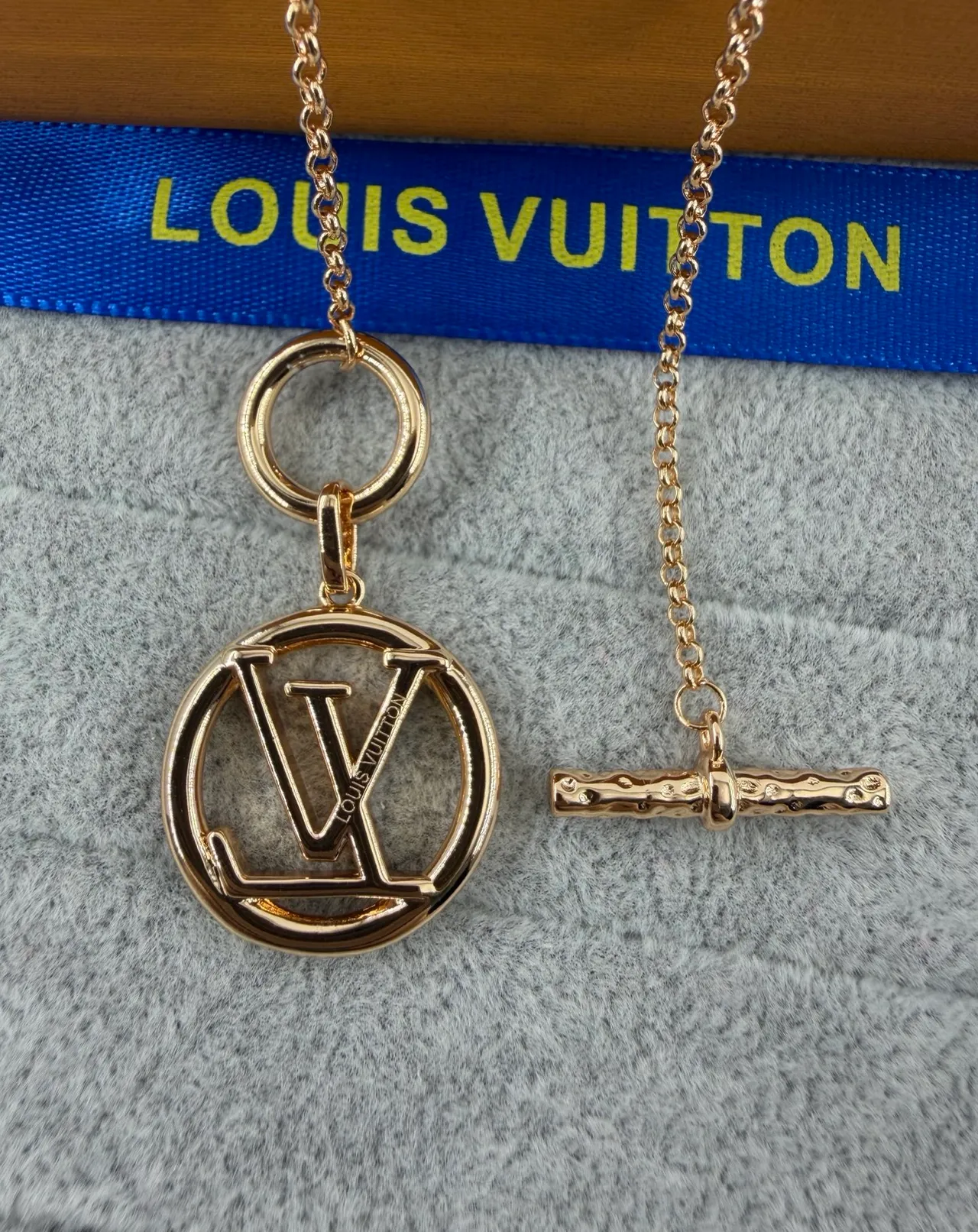 Louis Vuitton Circular LV Monogram Toggle Clasp Necklace