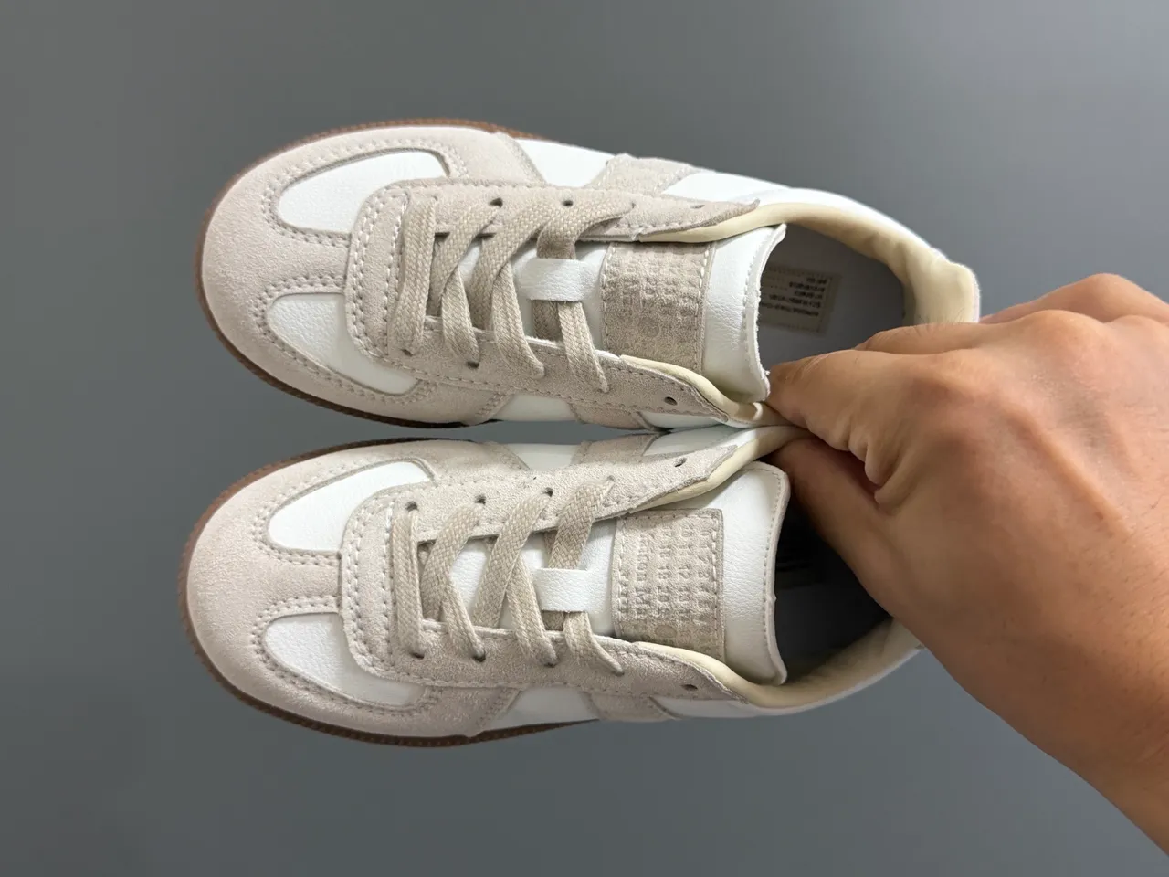Black and White Panelled Suede Lifestyle Sneakers