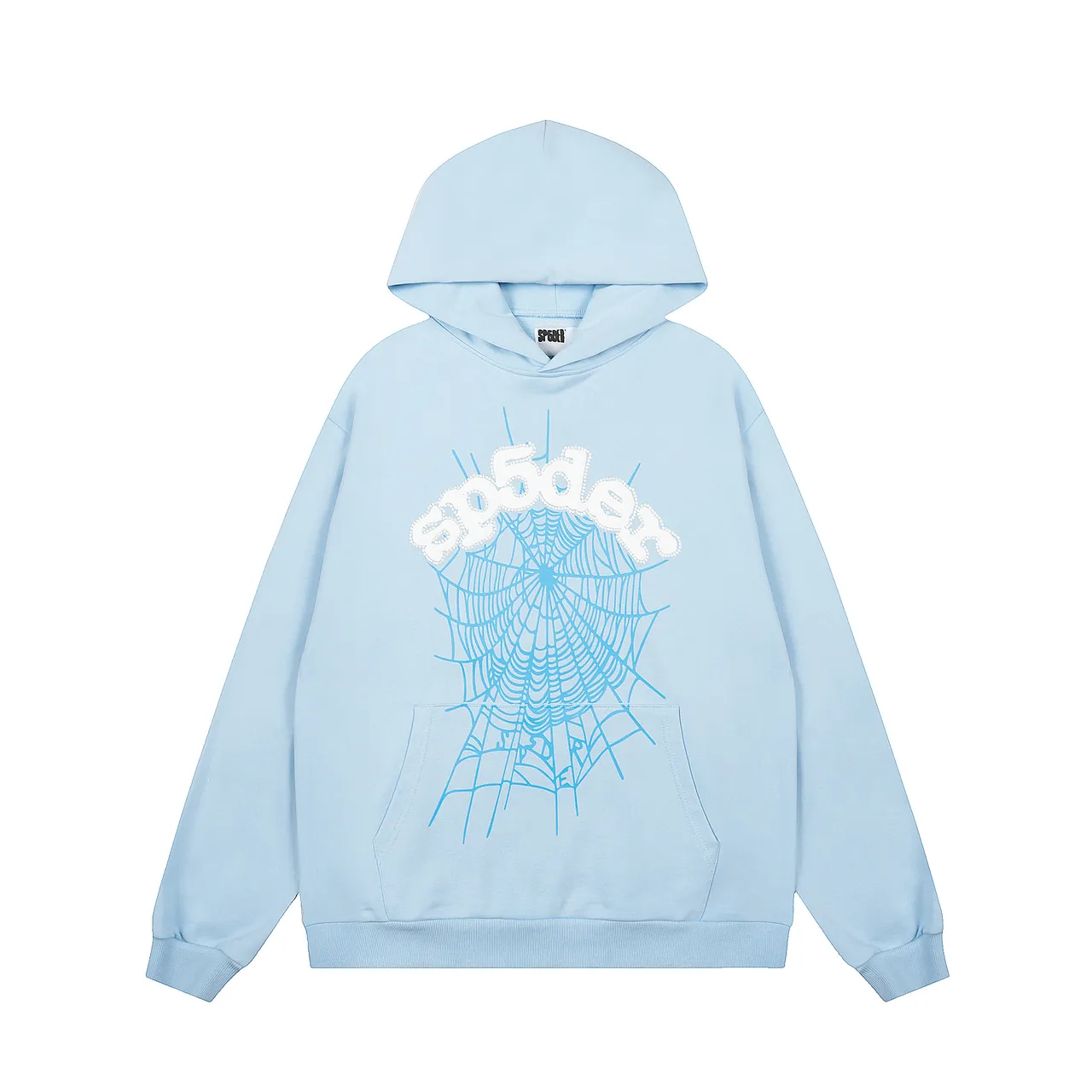 Sp5der Spiderweb Graphic Light Blue Tracksuit
