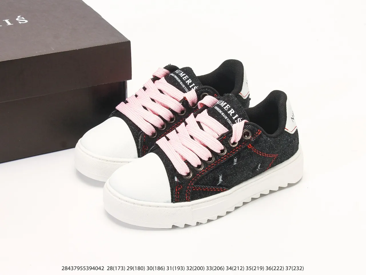 Purple and White Abstract Print Platform Sneakers