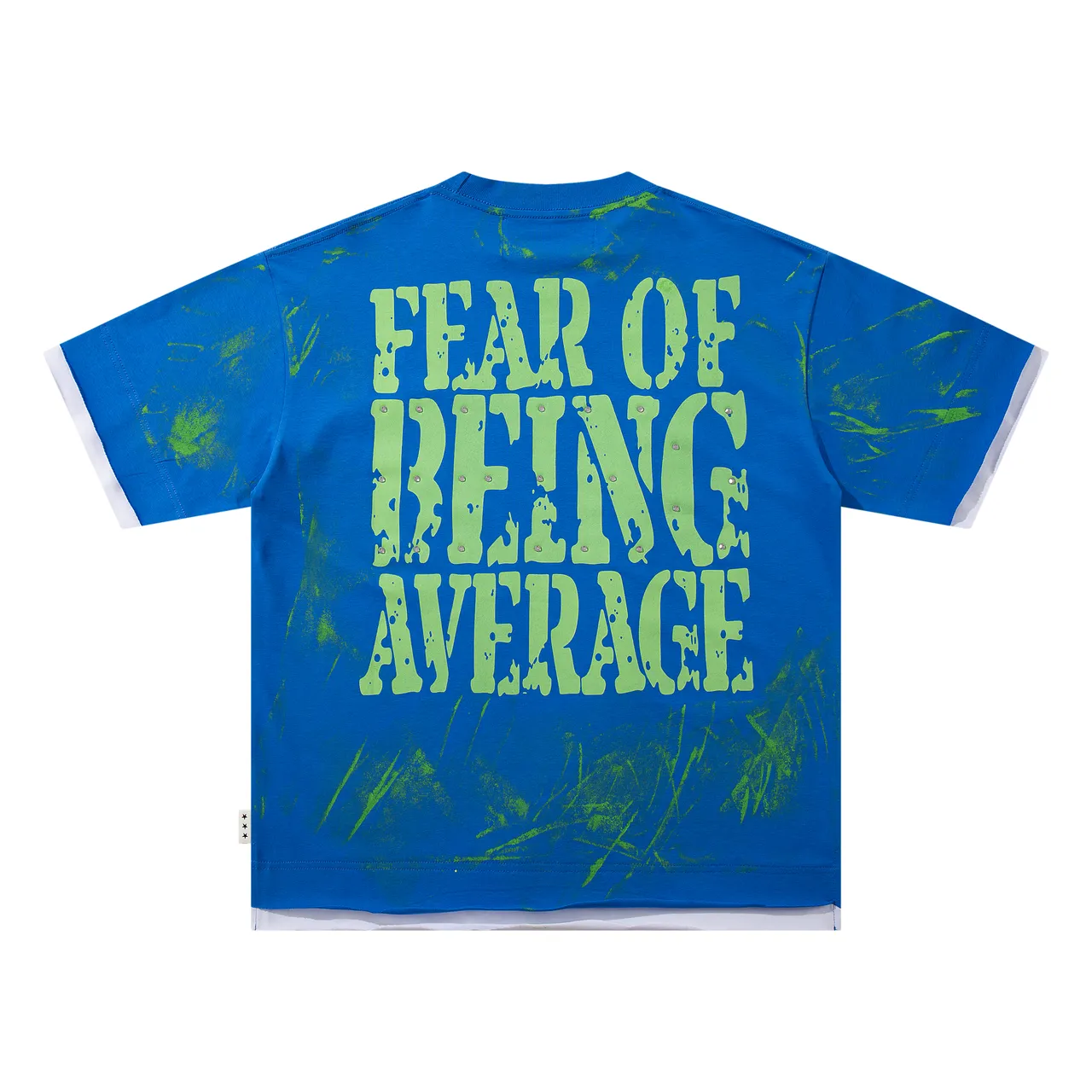 Fear of God Essentials Blue Green Graphic-Print Oversized Fit T-Shirt