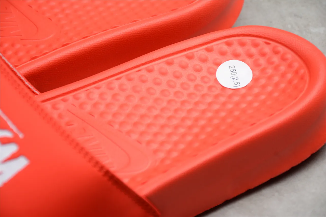 Stussy x Nike Benassi Slide Orange Slippers