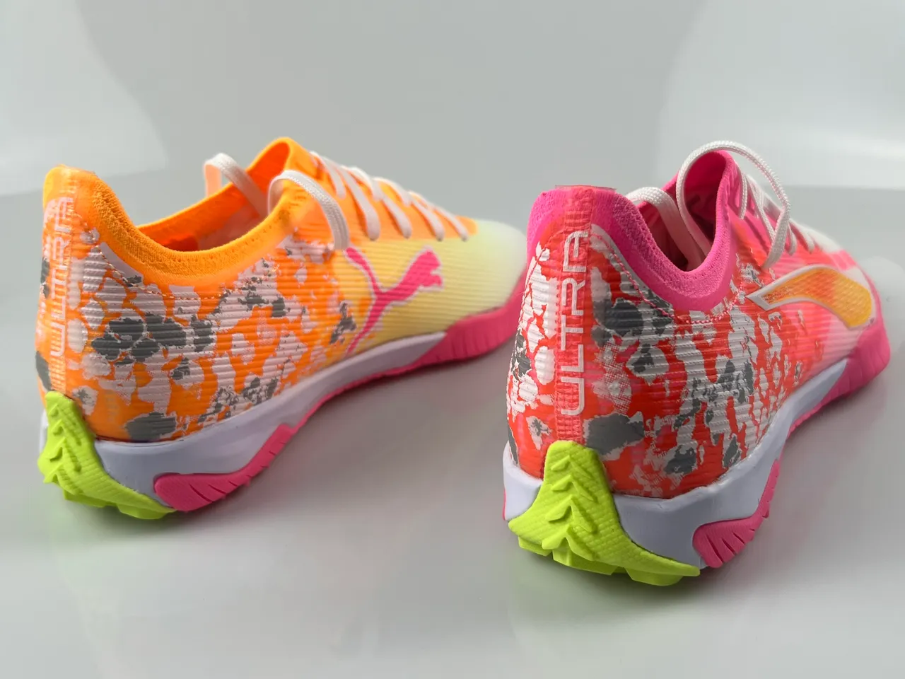 Puma Future Z Pink Orange Low-Cut Knit-Synthetic Upper Sneakers
