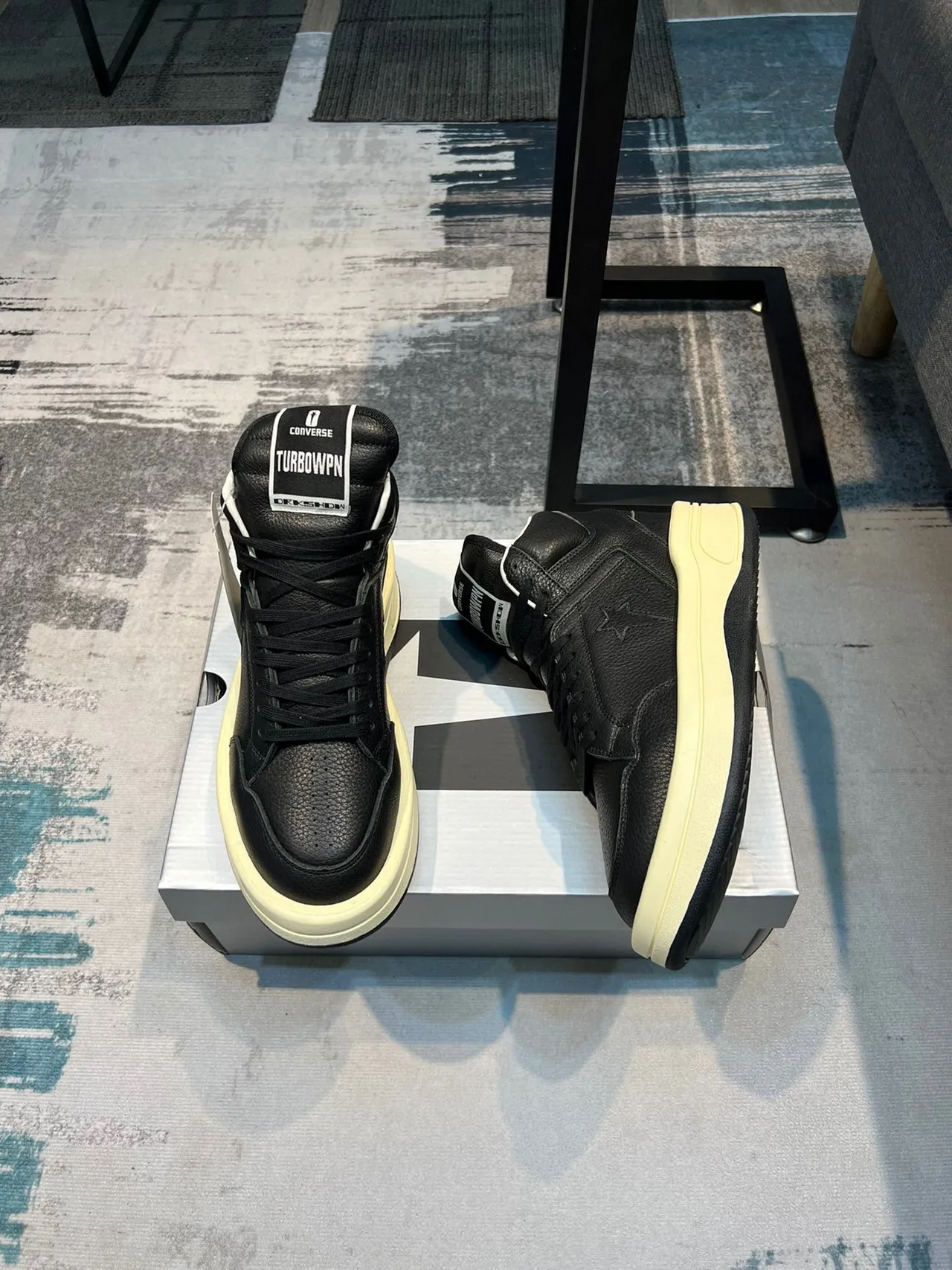 Converse Weapon High-Top Black and Cream Lifestyle Sneakers