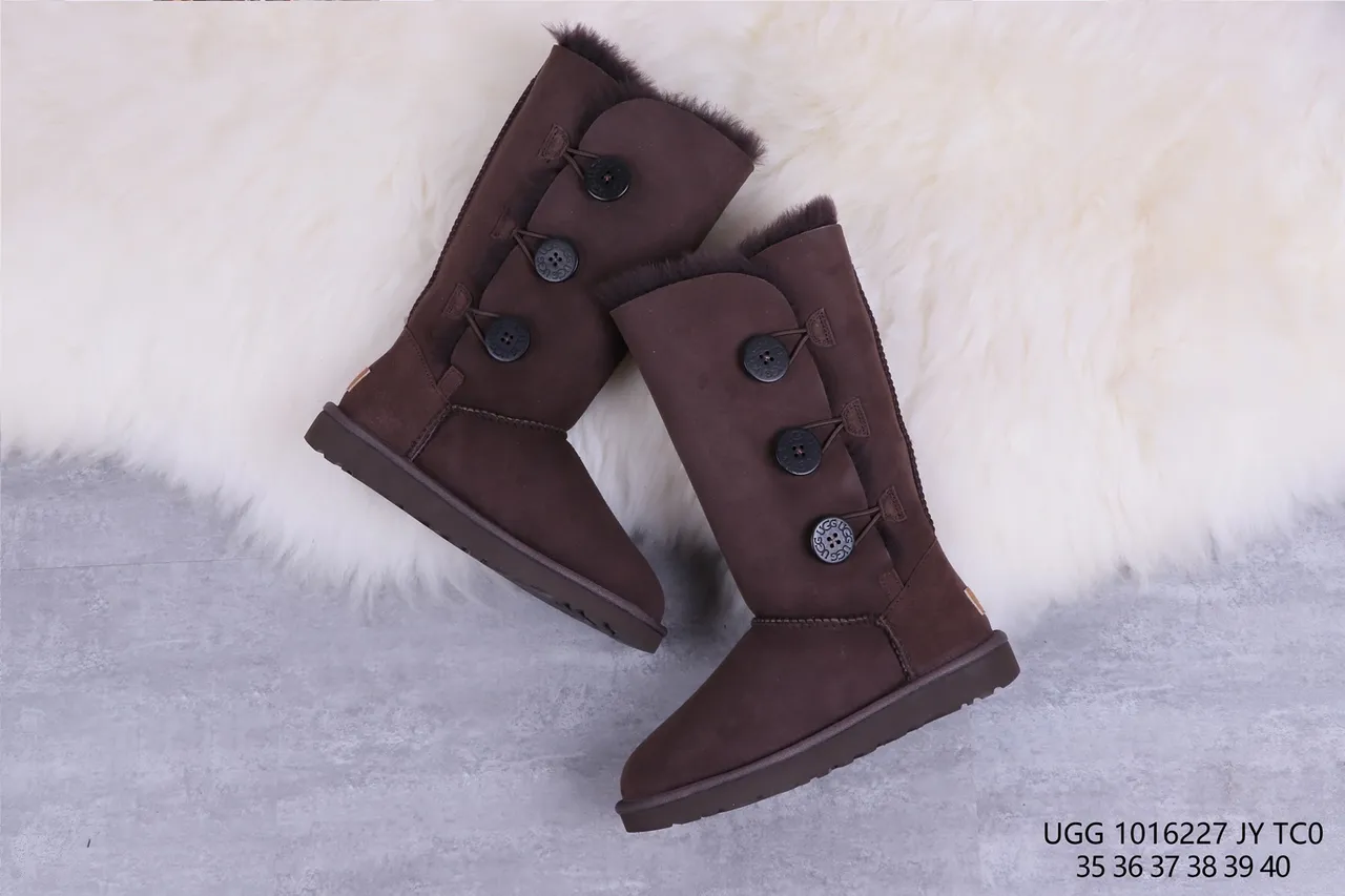 UGG Classic Tall Button Chocolate Brown Knee Boots