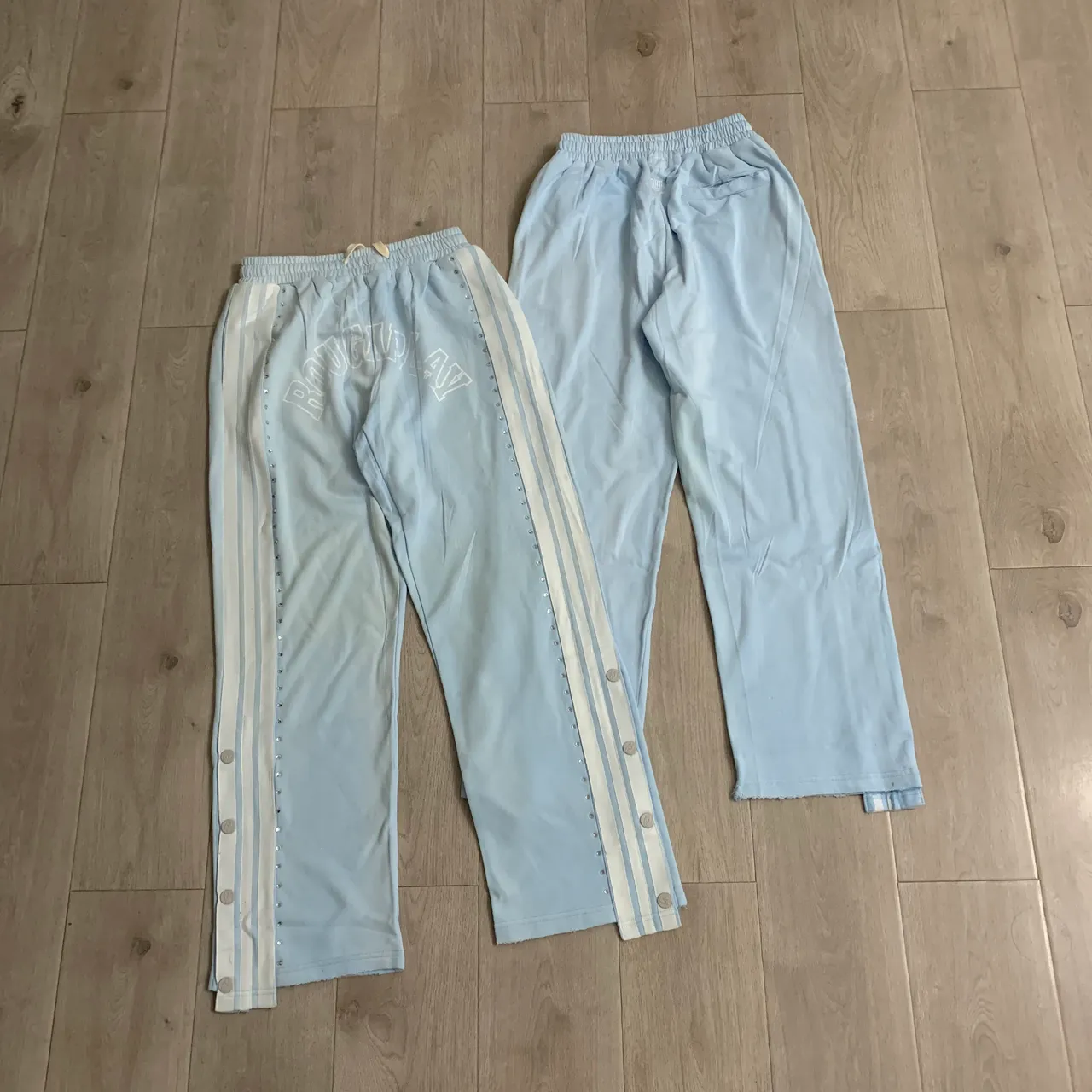 Roughplay Arch Logo Studded Stripe Sweatpants
