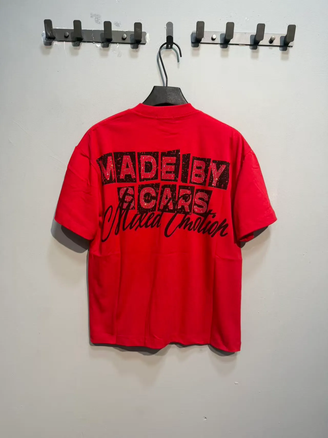 Mixed Emotion XIX Graphic Print Red T-Shirt