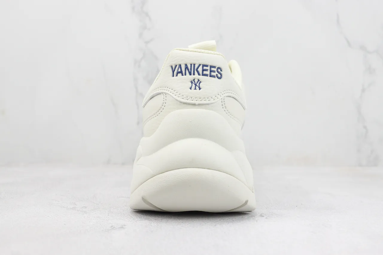 New Era White Navy Chunky Sculpted Sole Oversized Interlocking Logo Sneakers