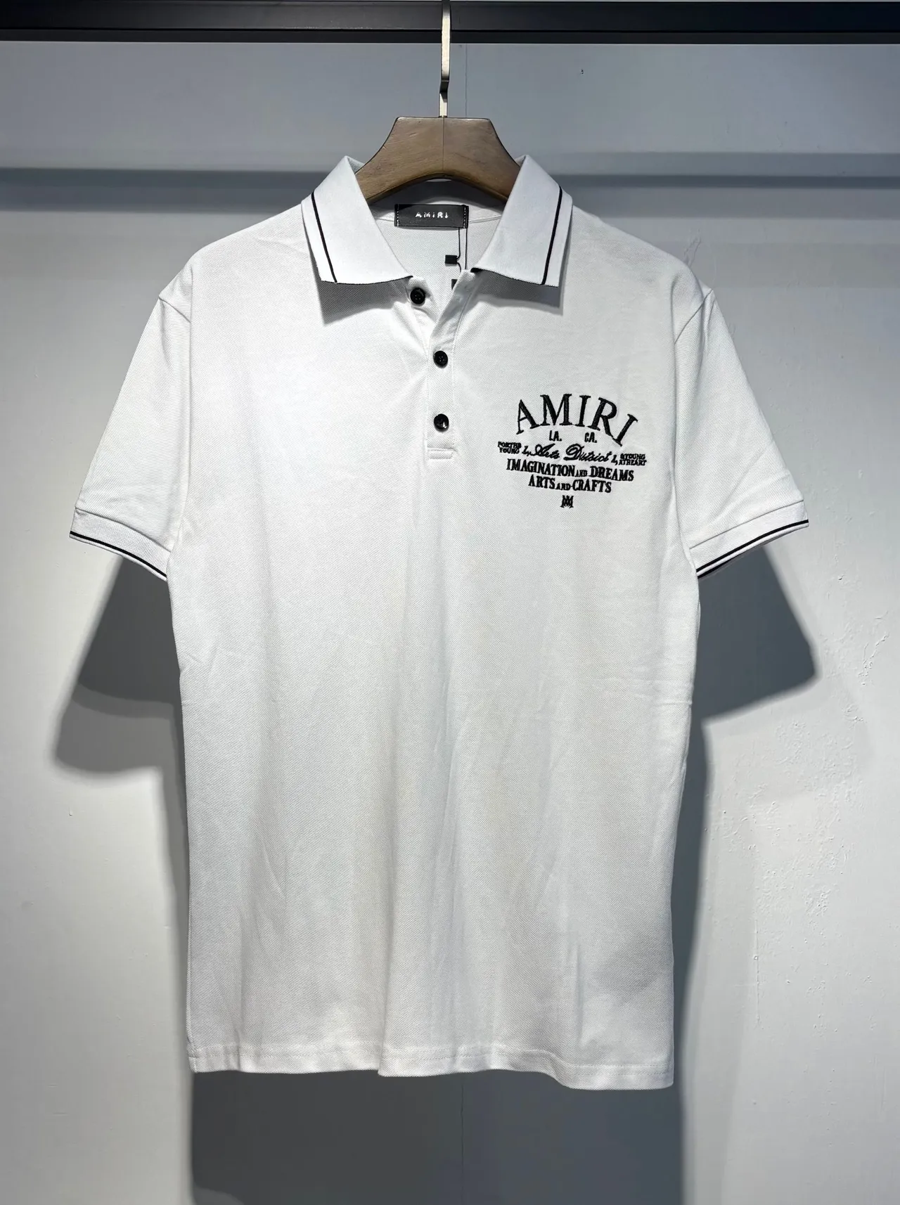 Amiri Embroidered Graphic Polo Shirt