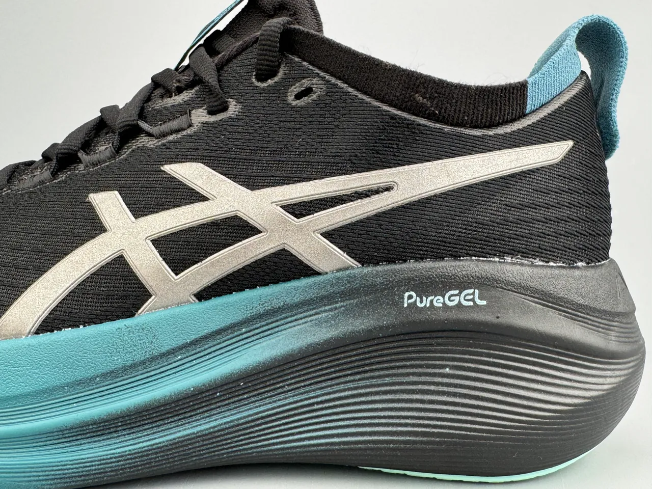 ASICS Gel-Nimbus 27 Black Teal Running Shoes
