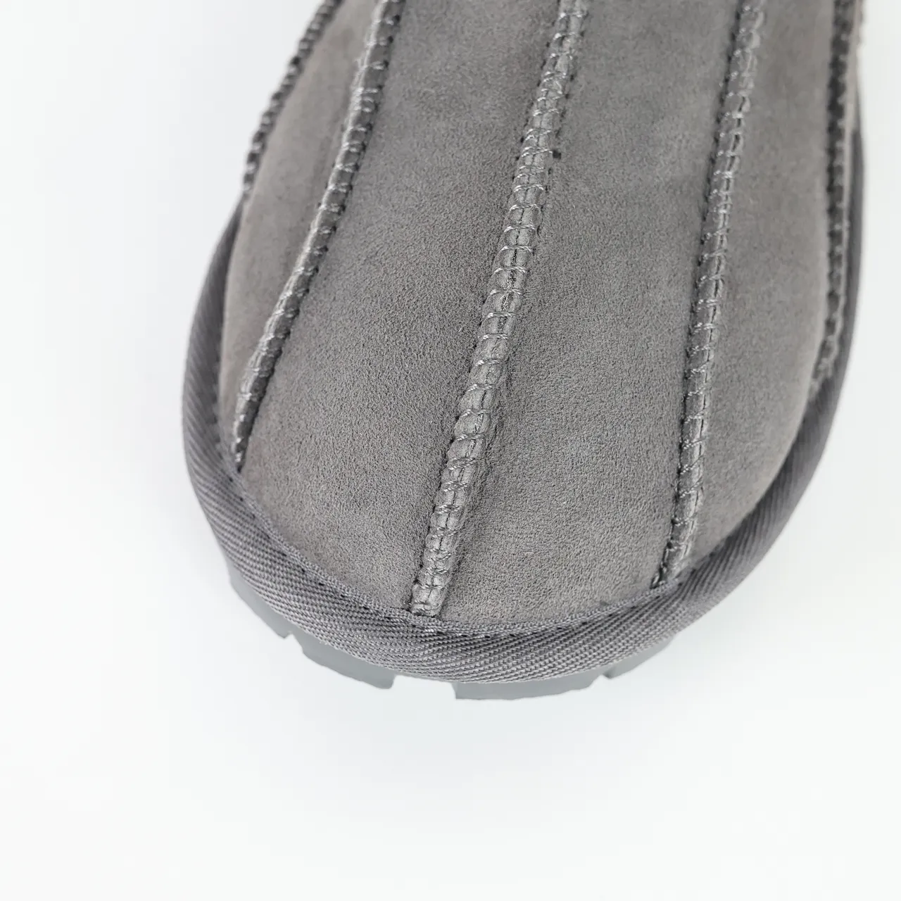 UGG Tasman Charcoal Gray Shearling-Lined Slipper