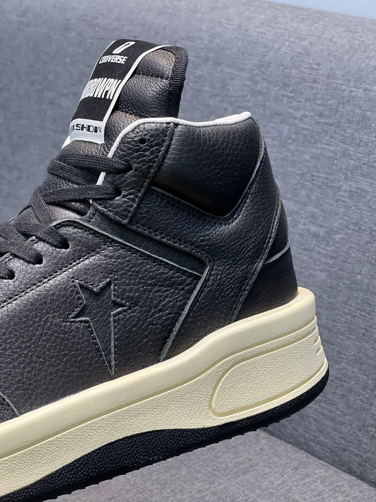 Converse Weapon High-Top Black and Cream Lifestyle Sneakers