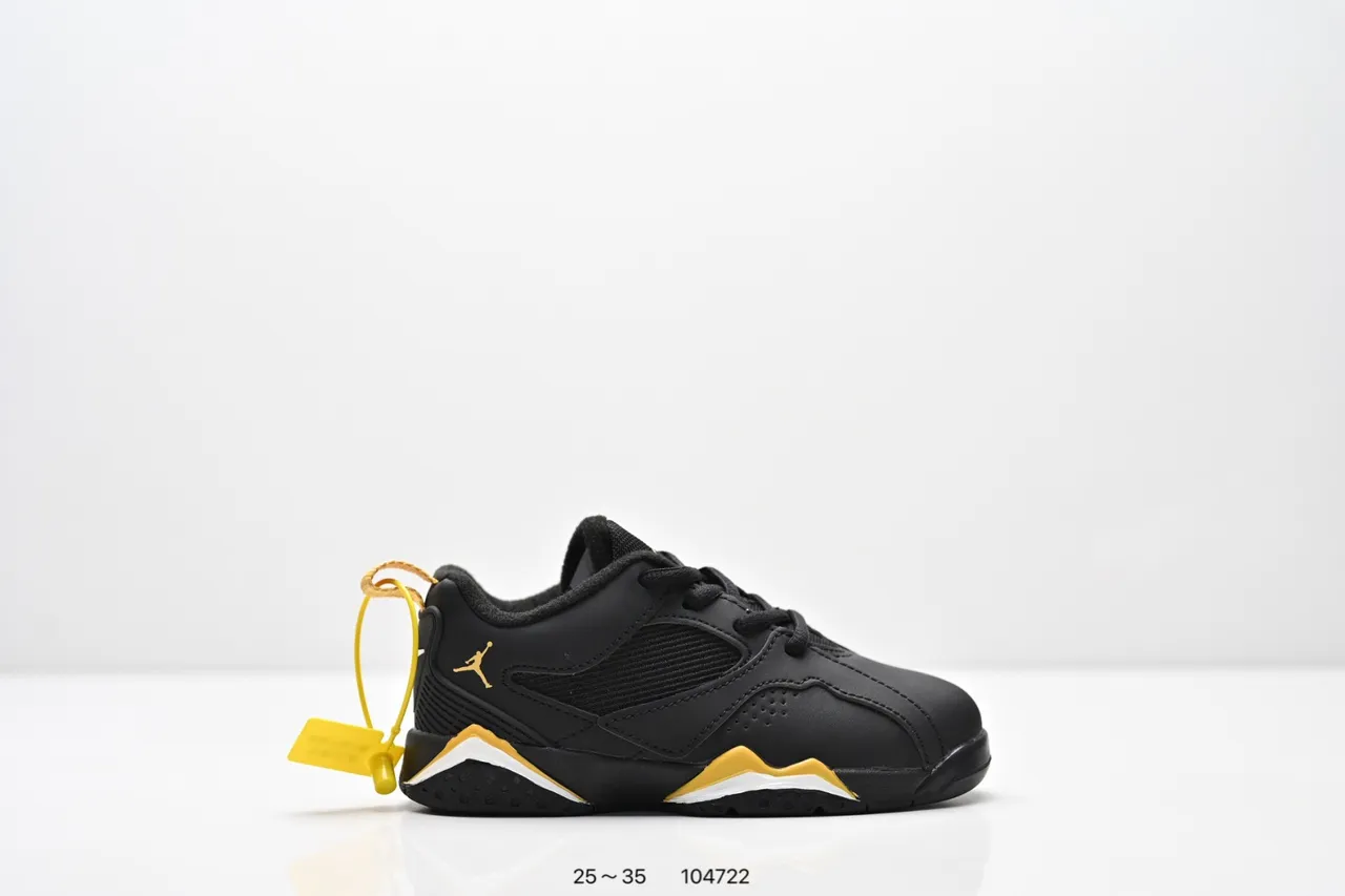Air Jordan Black Orange Low-Top Layered Synthetic/mesh Upper Sneakers