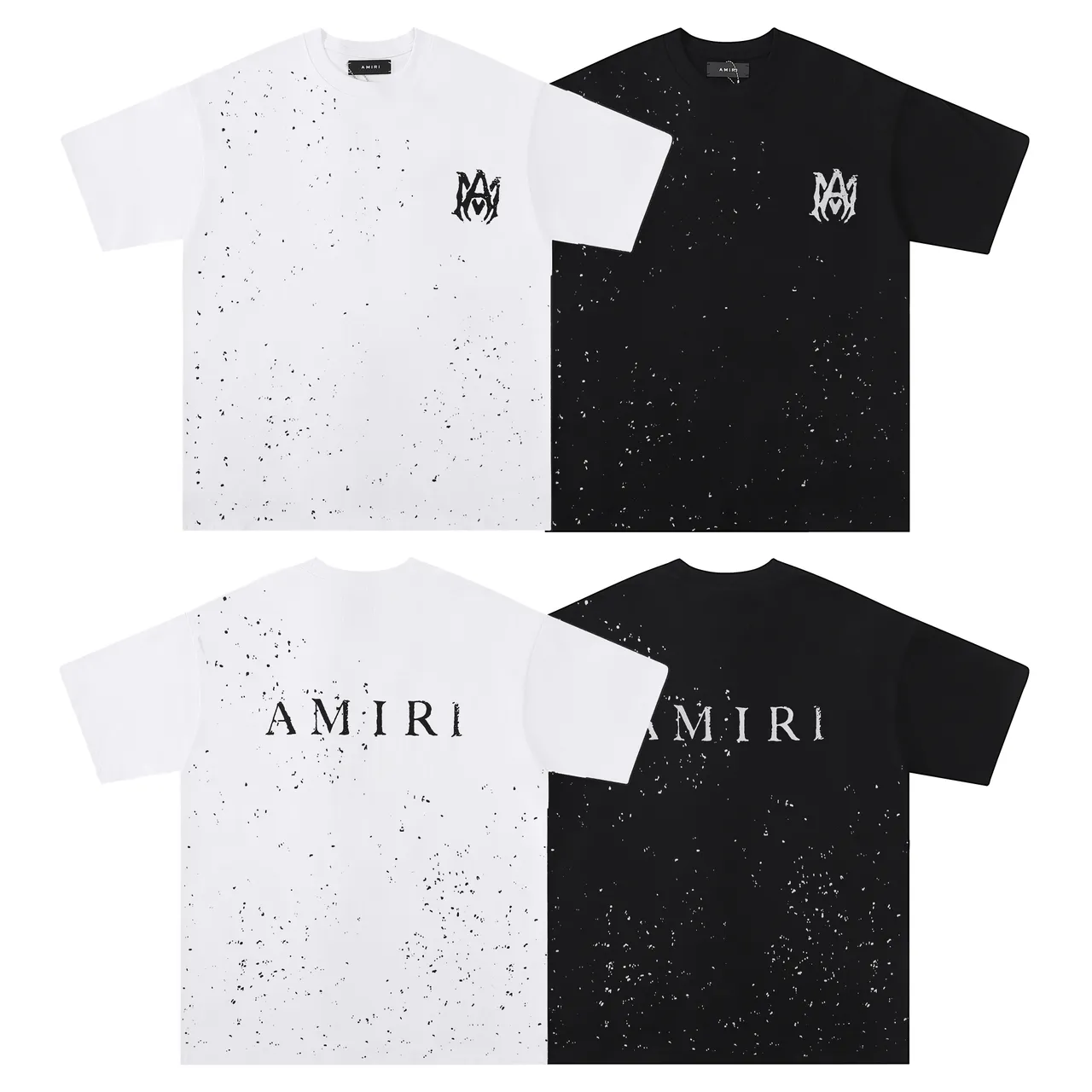 Amiri MA-1 Splatter Print Graphic T-Shirt