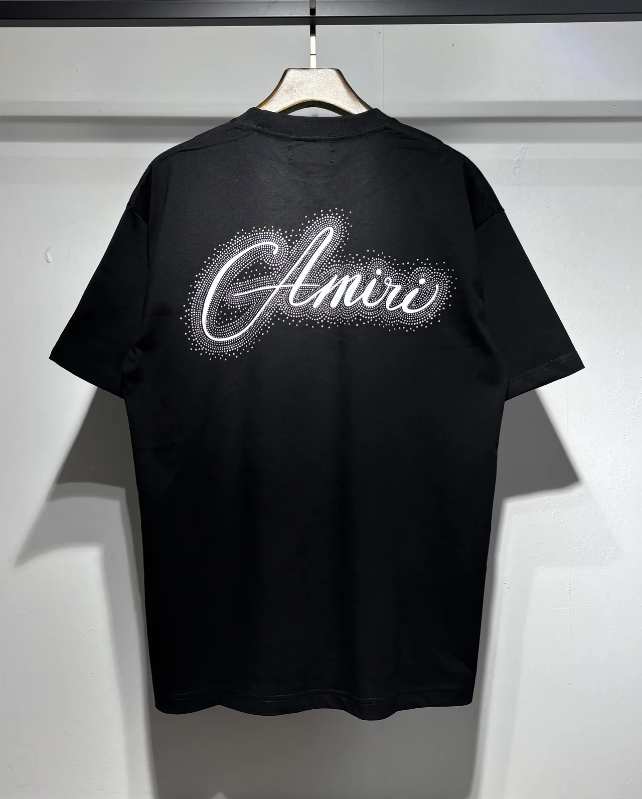 Amiri Graphic Script Dot-Matrix Logo T-Shirt