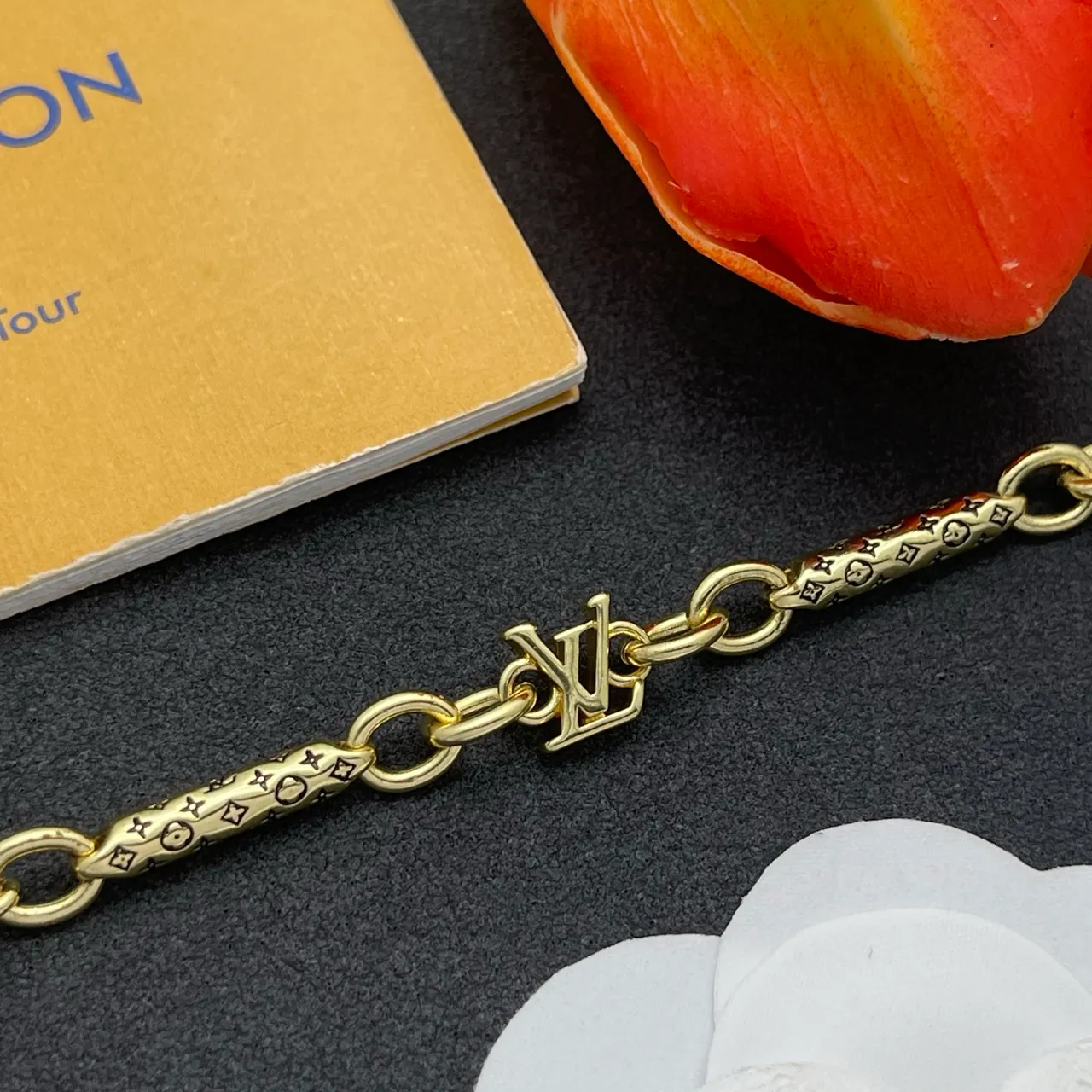 Louis Vuitton Monogram Chain Gold-Tone Bracelet