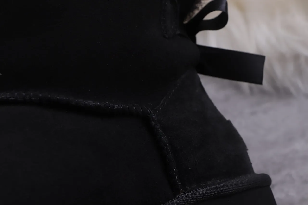 UGG Classic Tall Bow Black Knee Boots