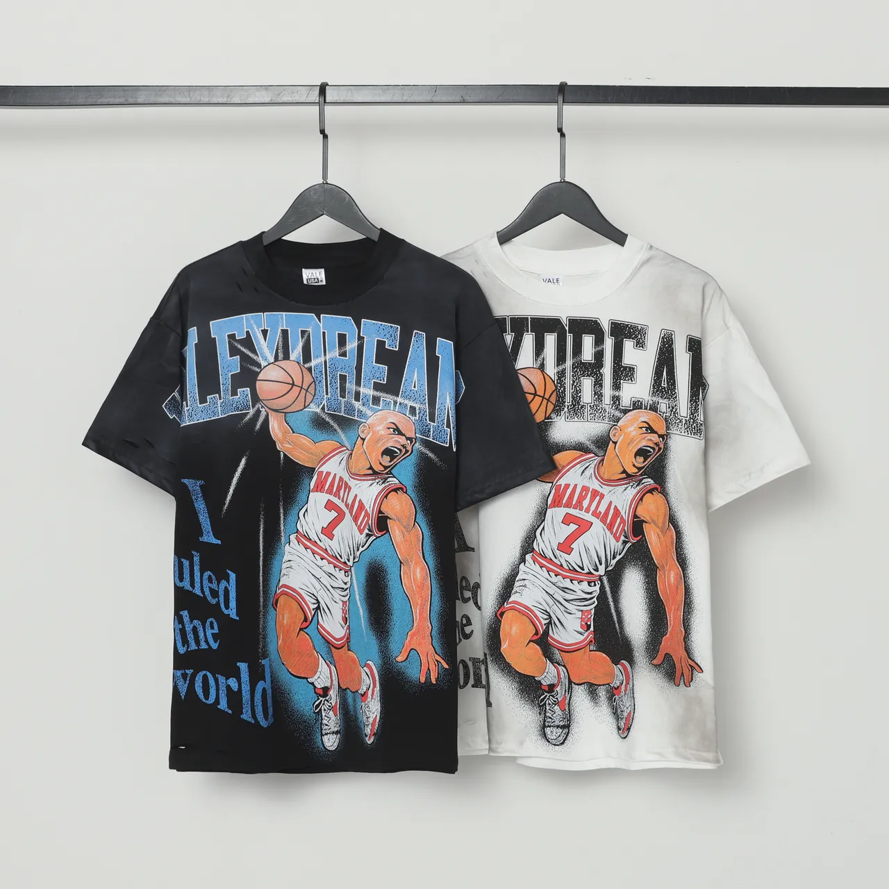 Vale Forever Distressed Oversized Graphic T-Shirt