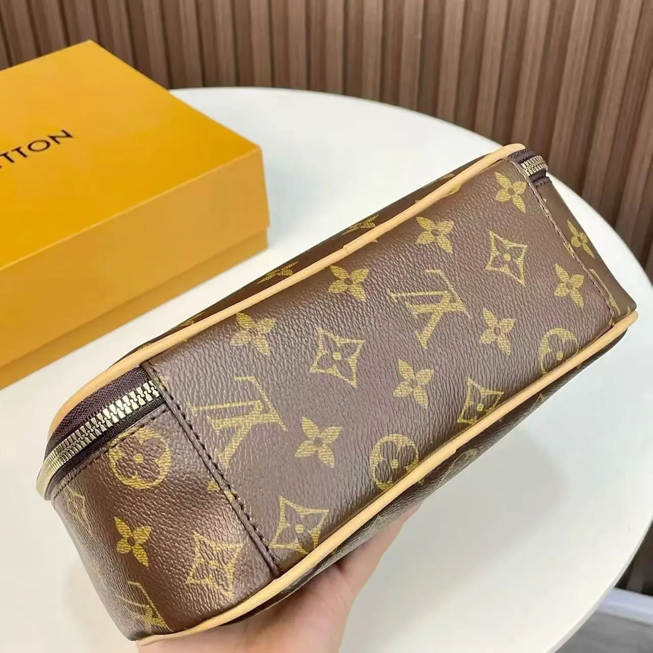 Louis Vuitton Monogram Canvas Structured Top Handle Boston Bag