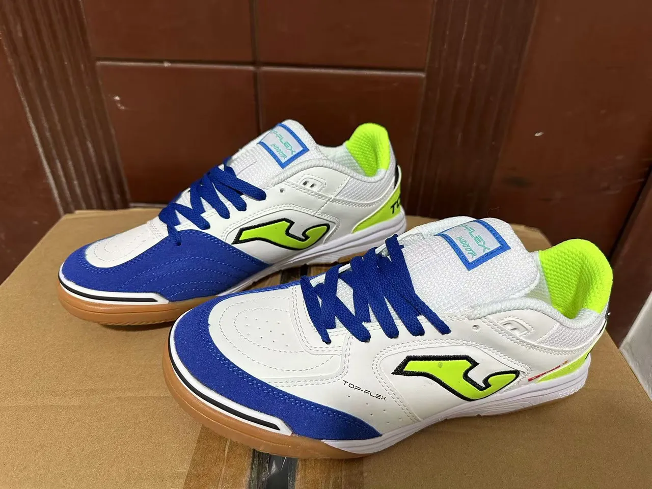 Joma Top-Flex White Neon Yellow Teal Lifestyle Sneakers