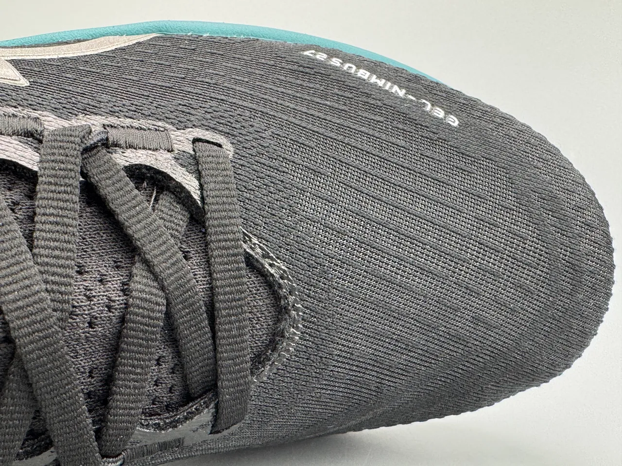 ASICS Gel-Nimbus 27 Black Teal Running Shoes