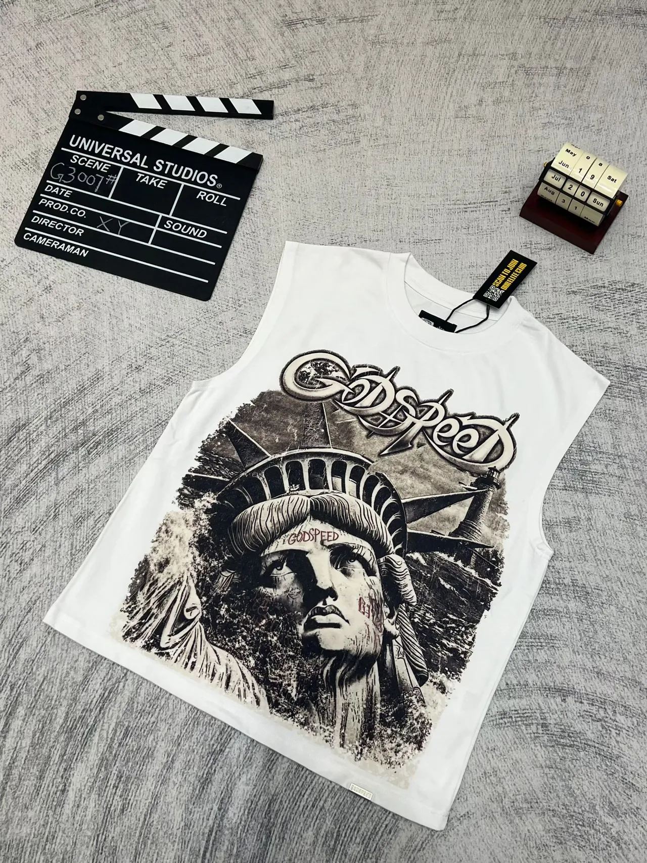 Godspeed Statue of Liberty Graphic Vest Top