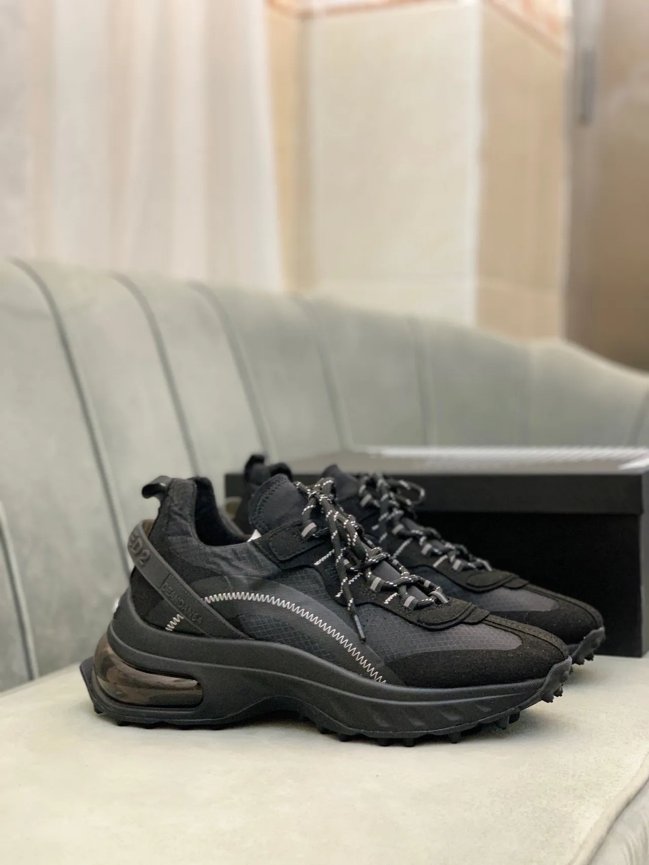 Dsquared2 ICON Black Chunky Sneakers