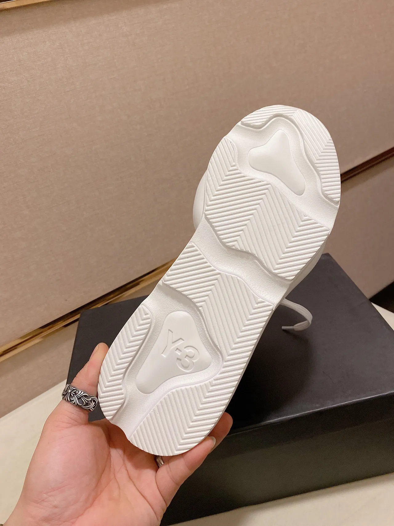 Y-3 Kaiwa Black and White Lifestyle Sneakers