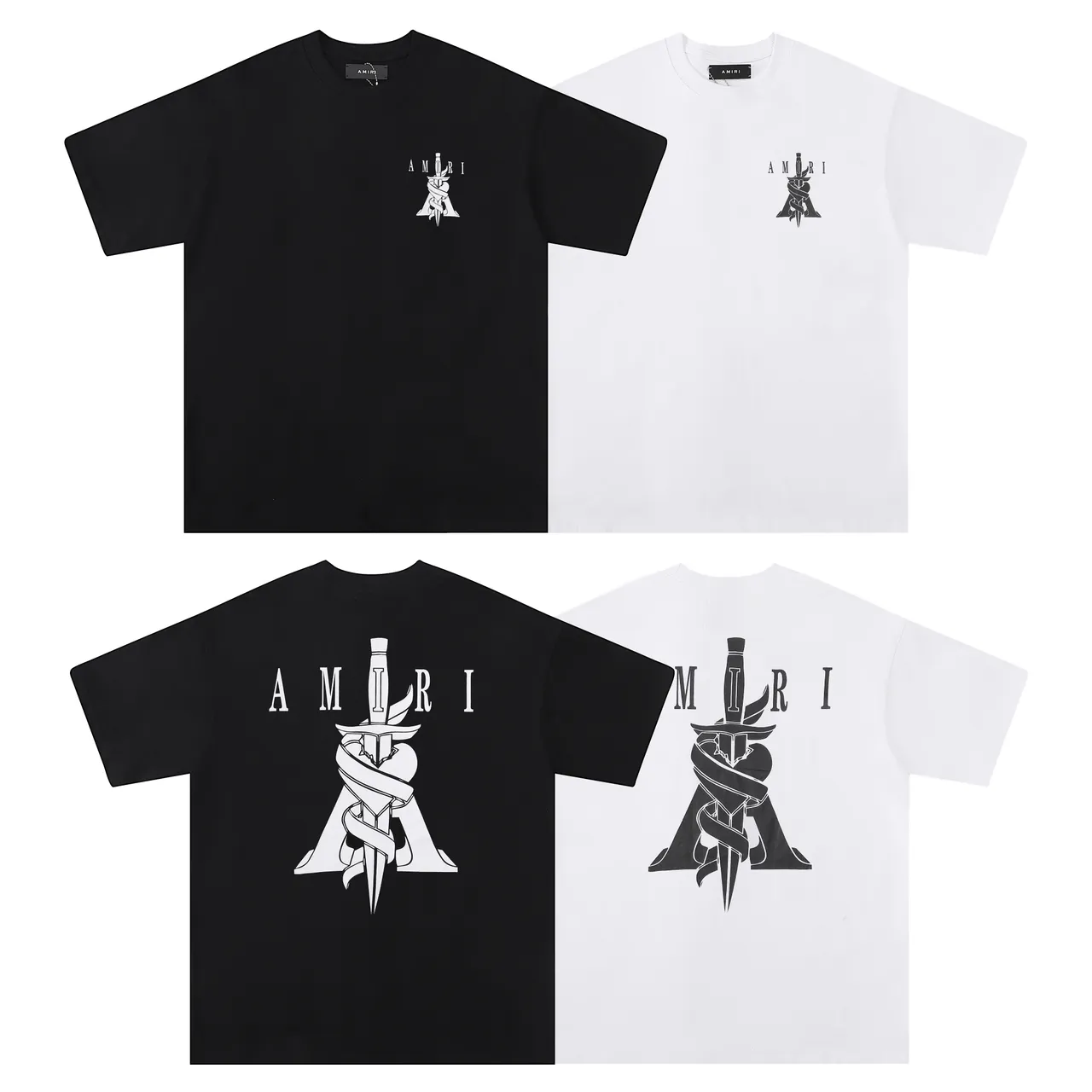 Amiri Sword and Ribbon Graphic T-Shirt