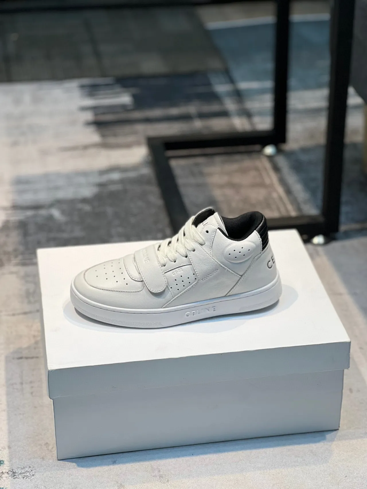 Celine CT-01 White Leather Lifestyle Sneakers