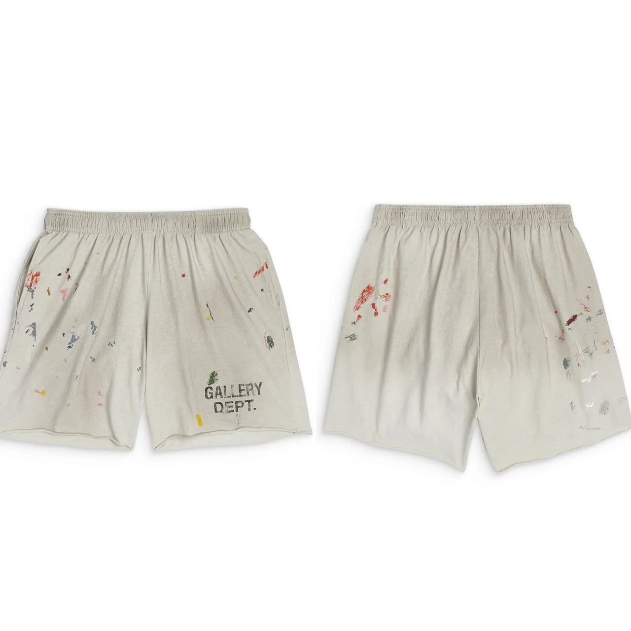 Gallery Dept Paint-Splatter Graphic Shorts