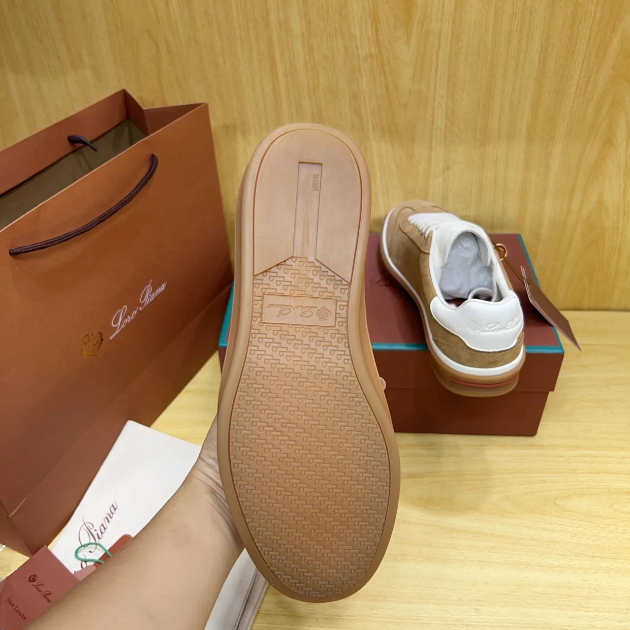 Loro Piana Suede Low-Top Lifestyle Sneakers