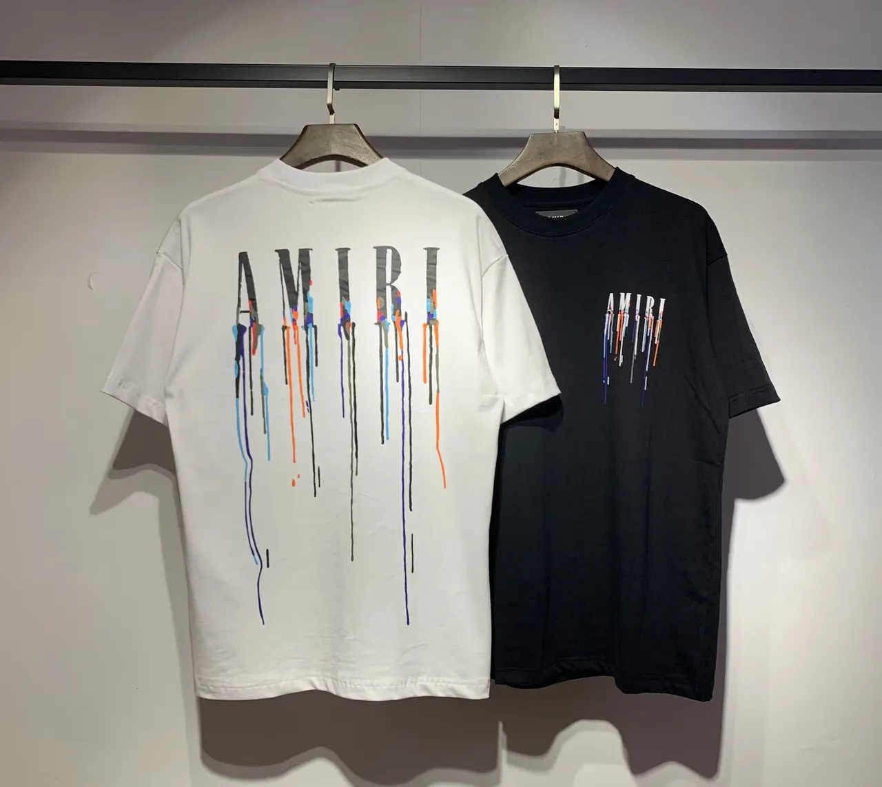 Amiri Paint-Drip Logo Graphic T-Shirt