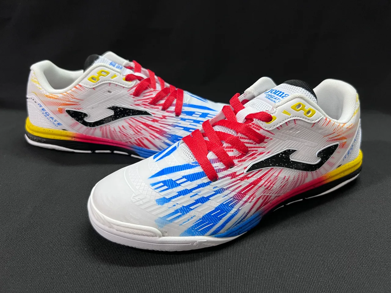 Joma Rebound Multicolor Black Geometric Color-Blocked Upper Synthetic Mesh And TPU Overlays Sneakers
