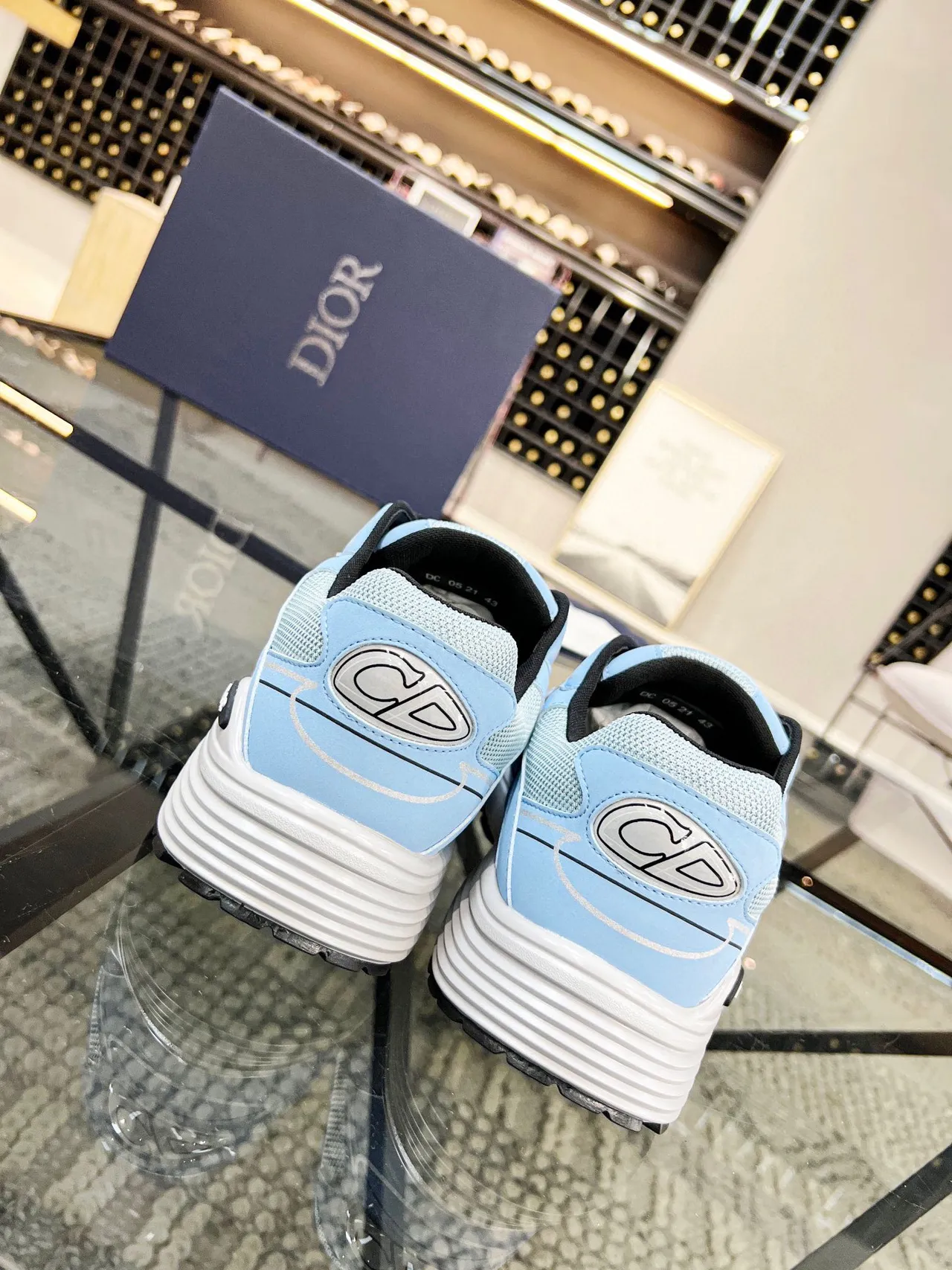 Dior B23 Light Blue Chunky Sneakers