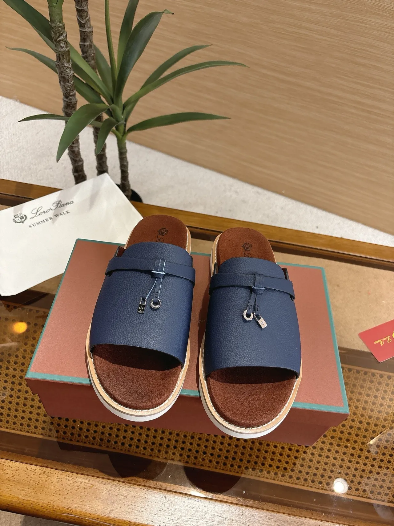 Loro Piana Summer Walk Knotted Strap Slippers